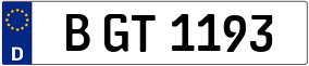 Truck License Plate
